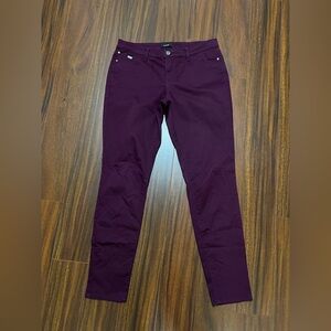 R Jeans women’s size 30 skinny jeans, stretch, plum